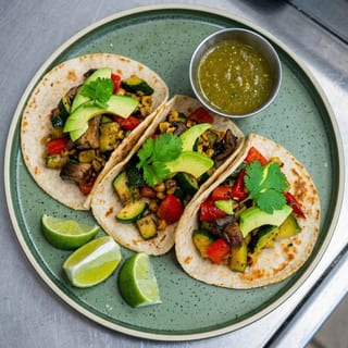 Portobello Zuchini Tacos